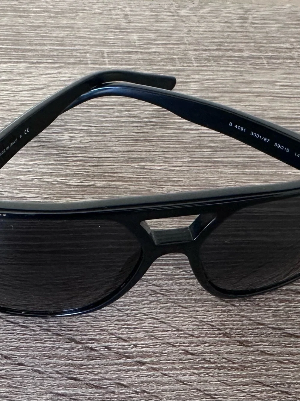 NWT Burberry B 4091 3001/87 Authentic Black Sunglasses with Plaid Case & Papers
